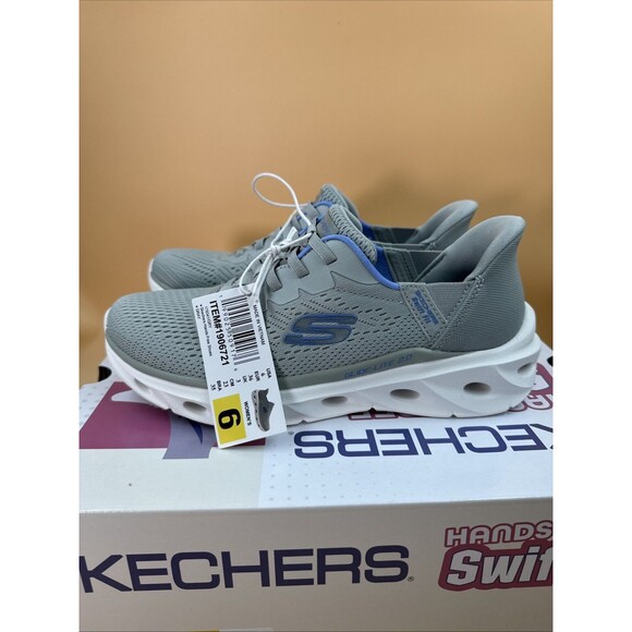 NEW SKECHERS SWIFT FIT HANDS FREE ATHLETIC SNEAKERS SHOES WOMENS 6 Gray main image 12